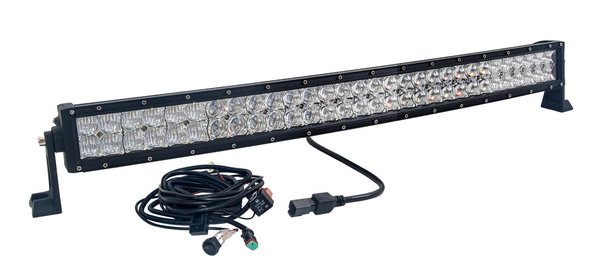 32 Inch LED Light Bar Dual Row 180 Watt Combo Blackout Series