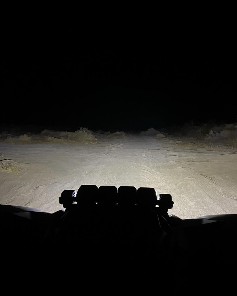 canam can-am x3 shock tower pods light bar shocktower gp5 pod light output night photo