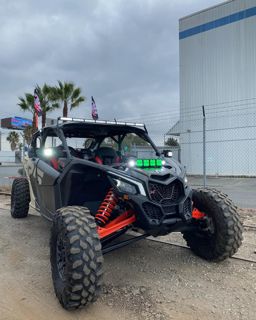 canam can-am x3 shock tower pods light bar shocktower