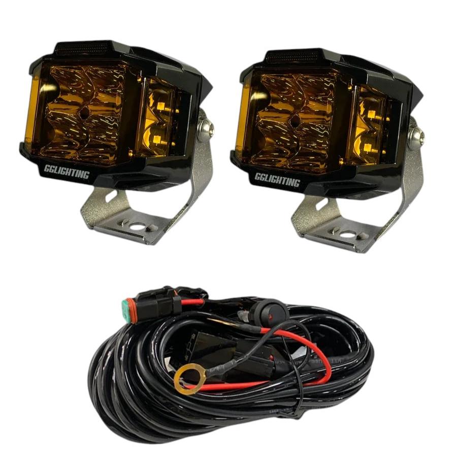 CB30 Amber Pod Bundle With Wiring Harness GGLighting CB30 Amber Pod Bundle With Wiring Harness GGLighting