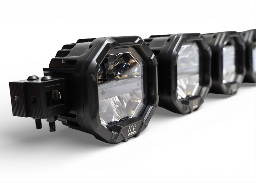 2 Light U-Con Interlocking Off Road LED Pod With Amber or White DRL Ru ...