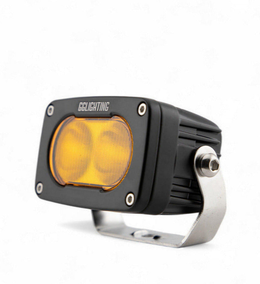 GP10 Flood Offroad LED Pod Amber GGLighting GP10 Flood Offroad LED Pod Amber GGLighting