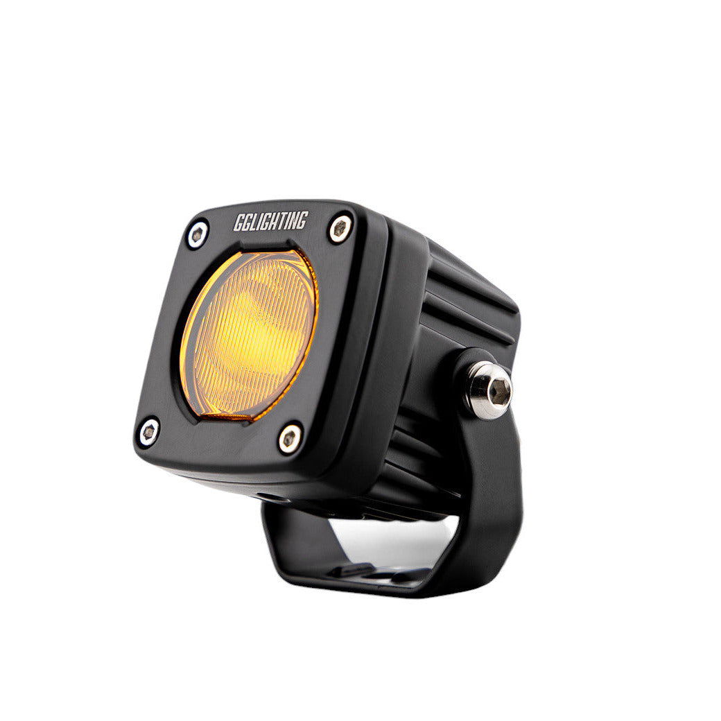 GP5 Single LED Pod Light Amber + Free Clear Lens GGLighting GP5 Single LED Pod Light Amber + Free Clear Lens GGLighting