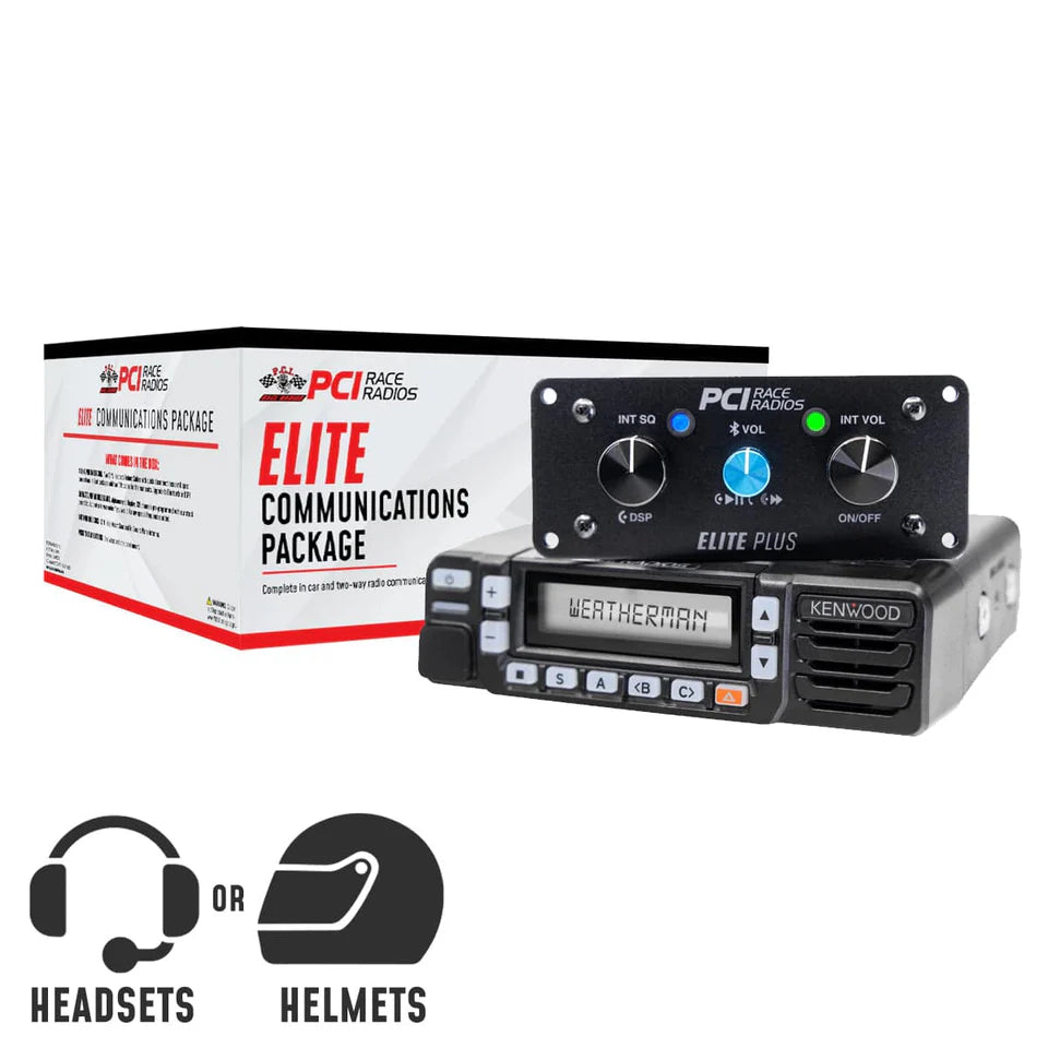 PCI Race Radios Elite Communications Package - 4 Seat Kenwood & Blueto ...
