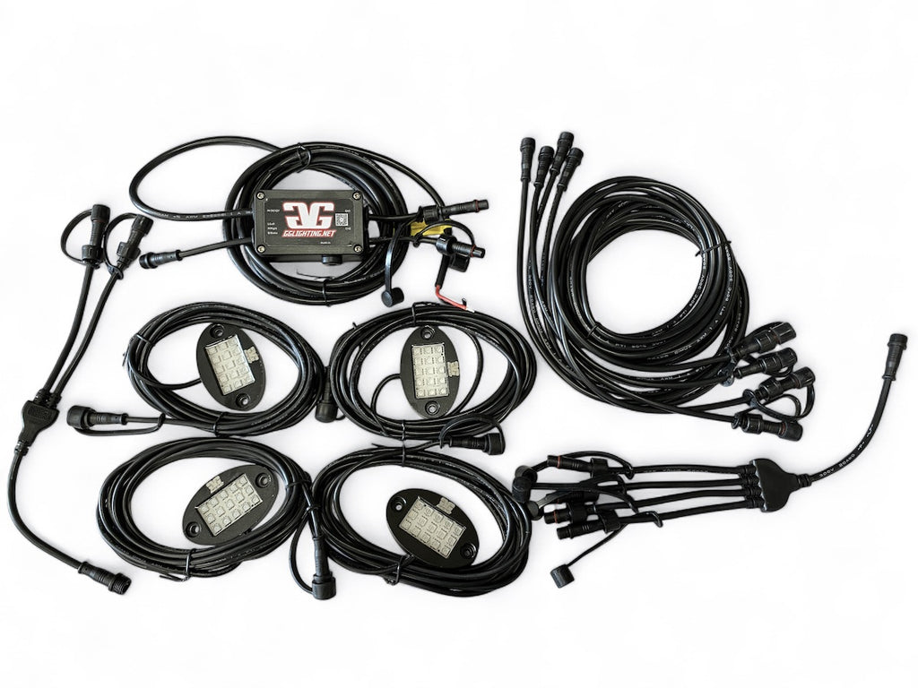 Revo rgb bluetooth rock lights gglighting