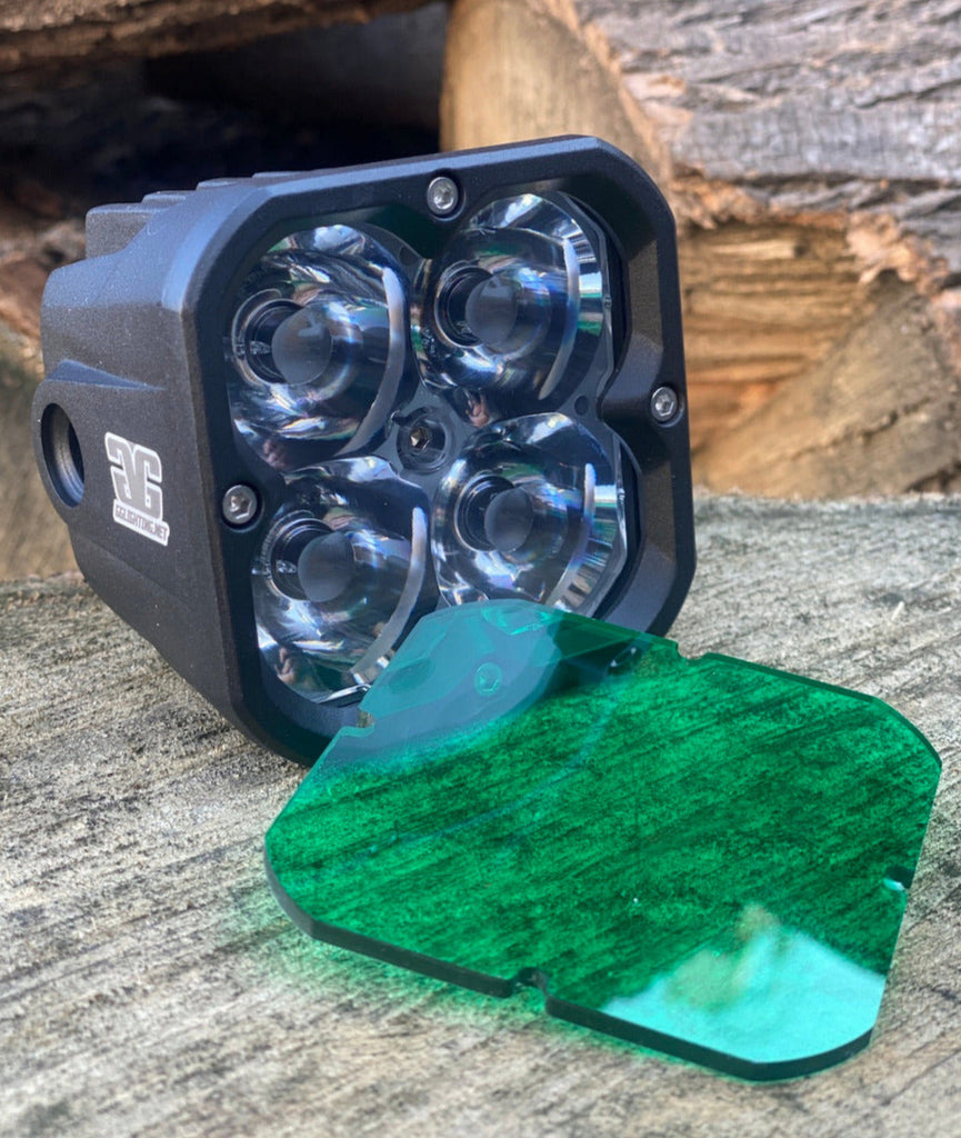 Green / White Dual Color Off Road LED Pod – GGLighting
