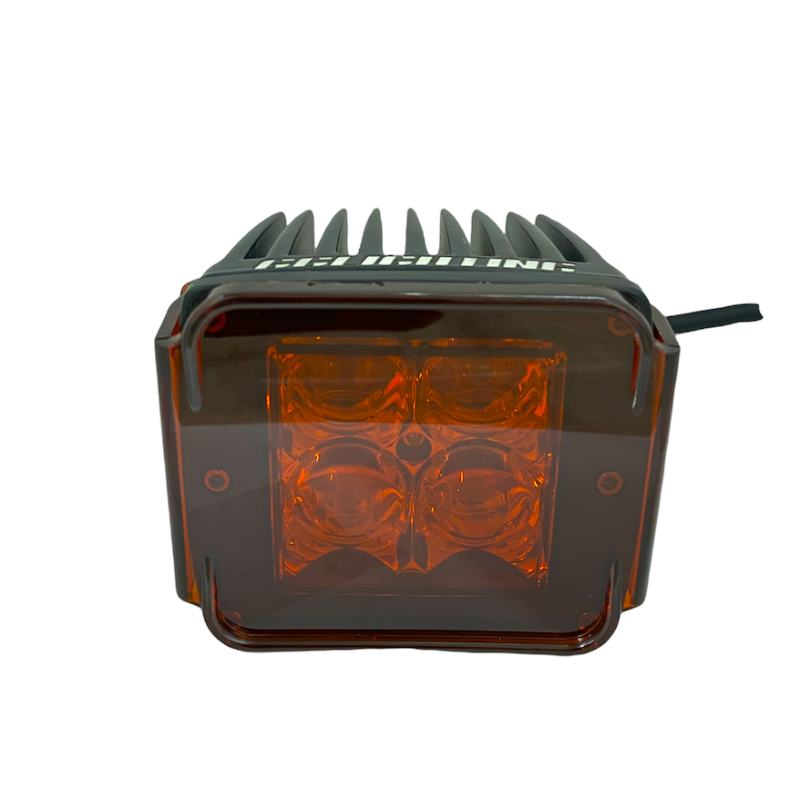 LED Pod Lens Colored Cover 3x3 offroad lighting Amber