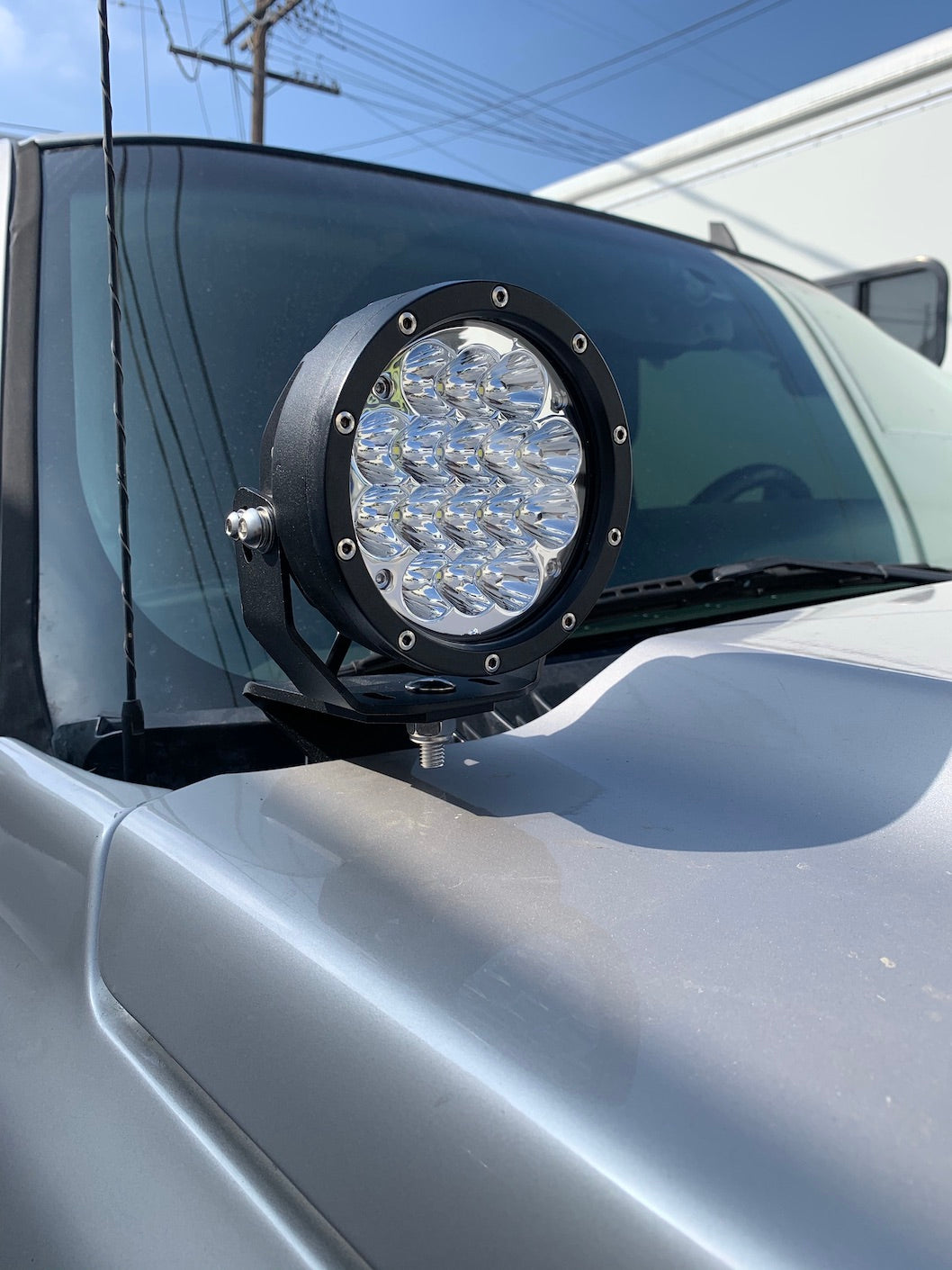 1999-2006 Chevy Silverado & GMC Sierra Hood / Windshield Pillar Mounts for LED Pod USA Made 1999-2006 Chevy Silverado & GMC Sierra Hood / Windshield Pillar Mounts for LED Pod USA Made