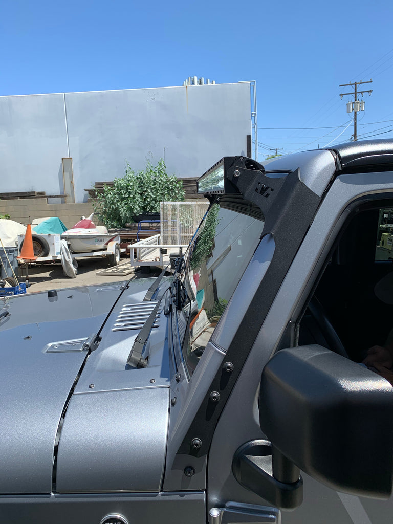 2007 - 2018 Jeep Wrangler JK 50" Straight LED Light Bar Roof Mounts WRANGLER JEEP